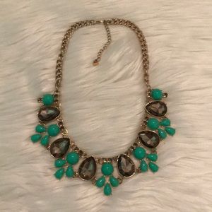 J.crew Cute gold and green necklace